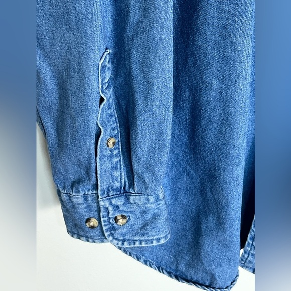 Vintage Mickey Inc. World Reunion Denim Button Down Extra Large - Picture 4 of 9